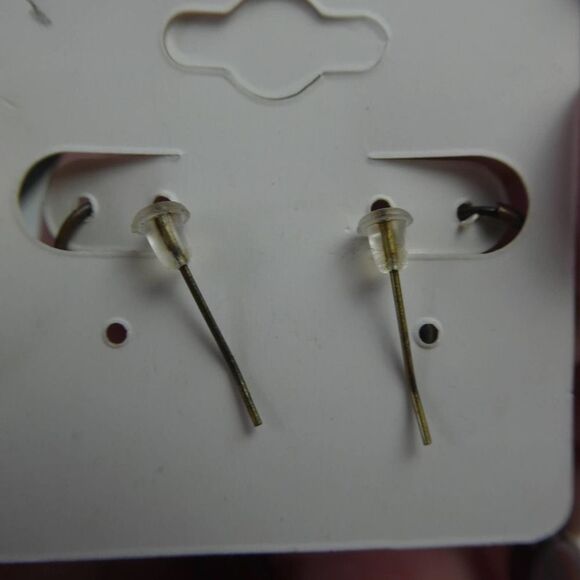 Pierced Earring Lot Fishhook Lever Back Brown Beaded Dangle Boho Festival Career - Picture 6 of 6